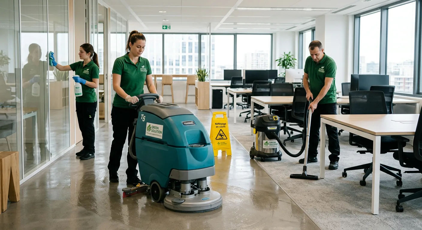 Fréquence nettoyage bureaux